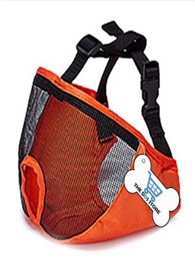 THE DDS STORE كمامة قصيرة الأنف للكلاب من متجر DDS® - كمامة شبكية قابلة للتعديل وجيدة التهوية للكلاب من نوع البلدغ، مناسبة للعض والمضغ والنباح وتدريب الكلاب - (قد يختلف اللون) (مقاس كبير جدًا (18-25 بوصة)) - Image 3